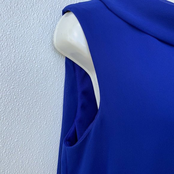 Connected Apparel Women Dress Size 10 Royal Blue R - Picture 4 of 9
